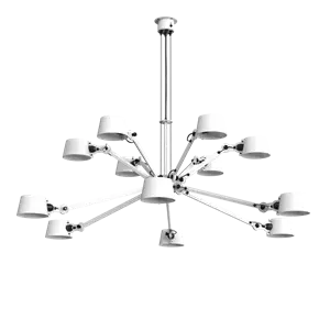 Tonone - BOLT CHANDELIER 12 ARMS - pure white